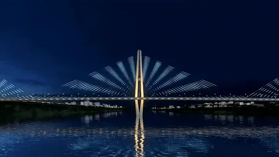 泸州长江六桥夜景方案出炉,形如“莲花合掌”