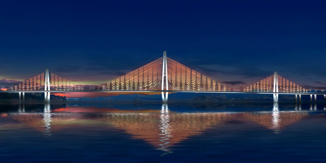 泸州长江六桥夜景方案出炉,形如“莲花合掌”