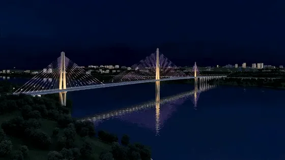 泸州长江六桥夜景方案出炉,形如“莲花合掌”