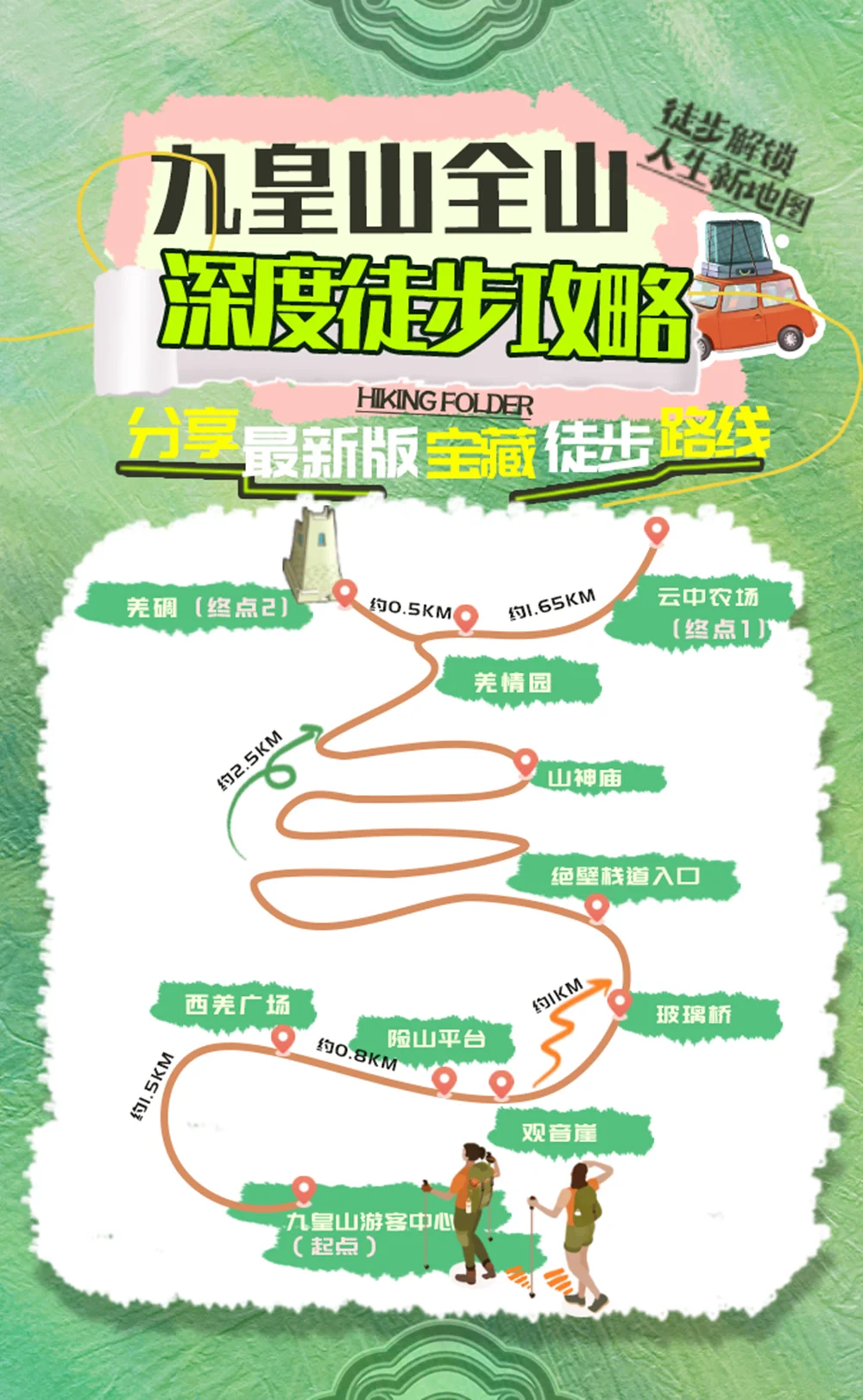 全网招募，免费徒步九皇山！本周末，百人徒步天团陪你一起挑战千仞绝壁栈道！