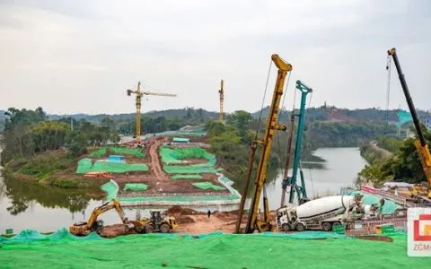 自贡这里新建一座跨河大桥