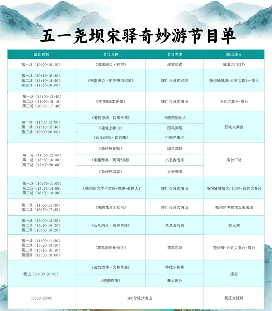 穿越宋朝、live演出、精彩马戏……五一来泸州,超多活动等你打卡!(图5) 5.jpg