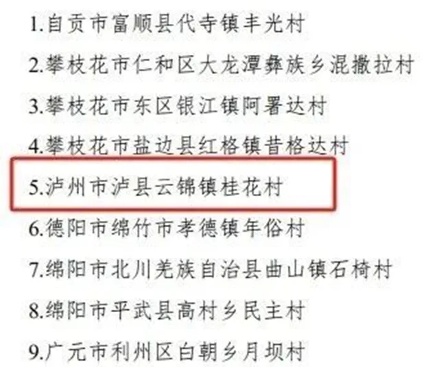 点赞!泸县两村上榜典型案例全省推广