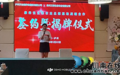 泸州天仙硐举行“康养性生态农业总部基地”项目签约仪式